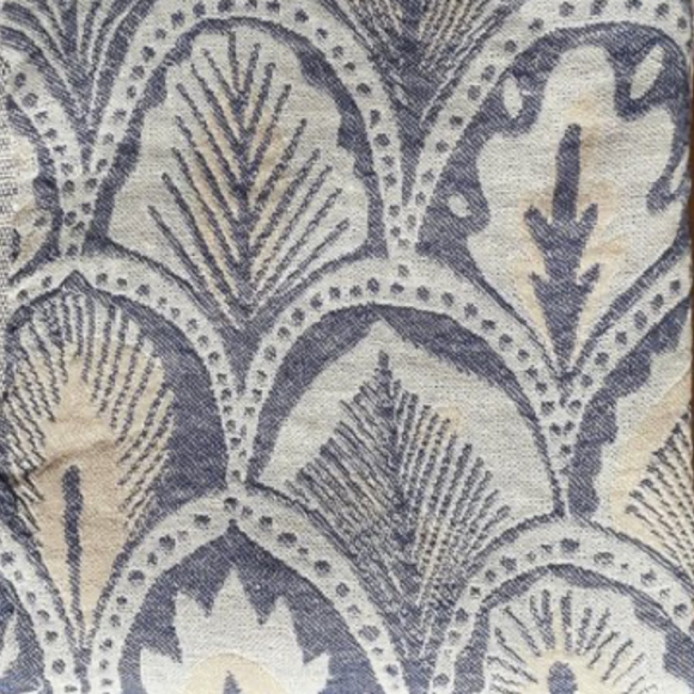 Succulents in Blue Woven Organic Cotton 2-in-1 Wrap Scarf Anthropologie Swim - Picture 6 of 17